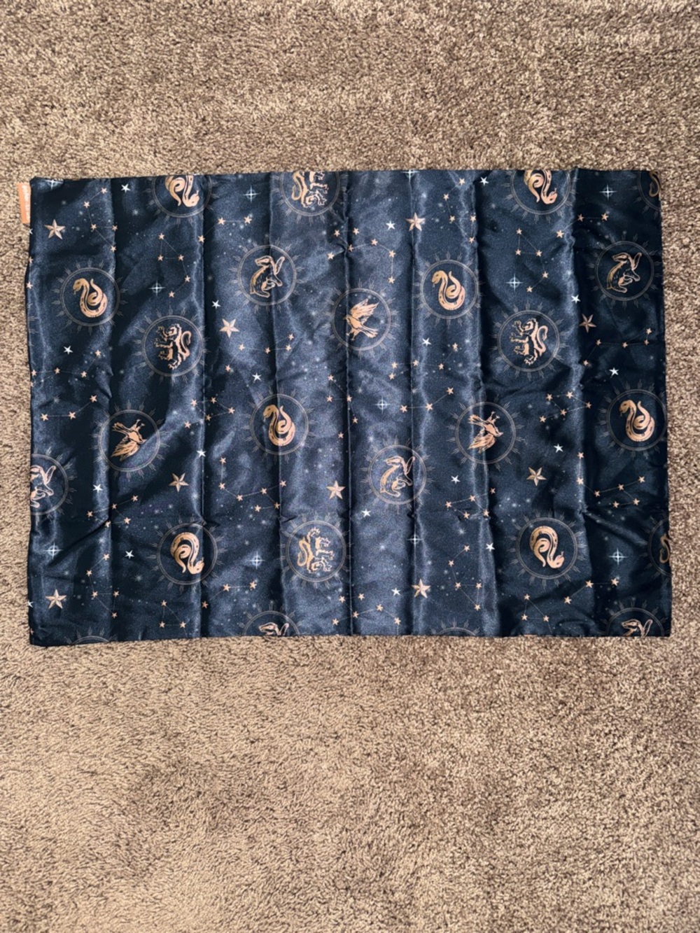 Kitsch Harry Potter Satin Pillowcase Midnight At Hogwarts